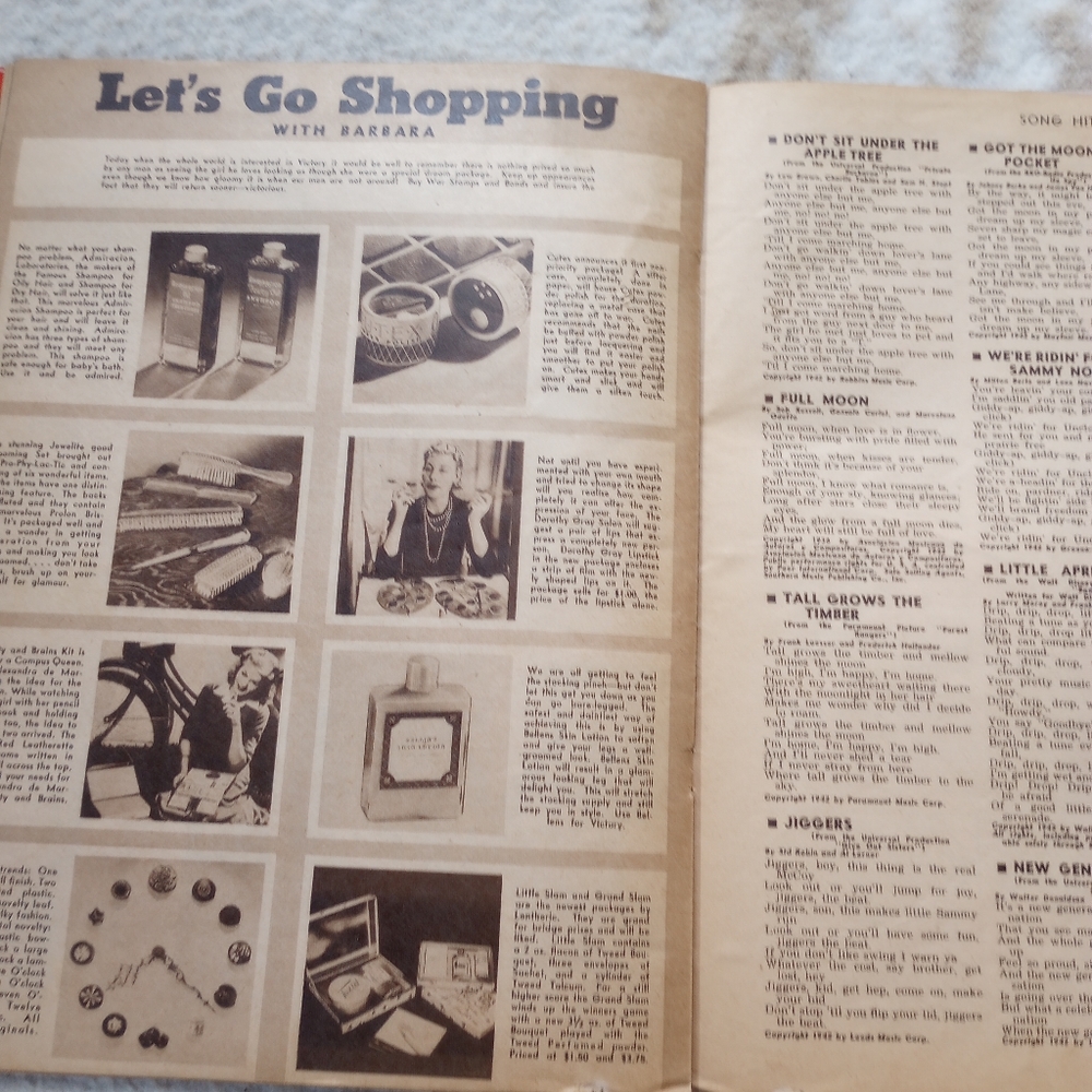 1942 song hits Betty Hutton magazine - Picture 8 of 9